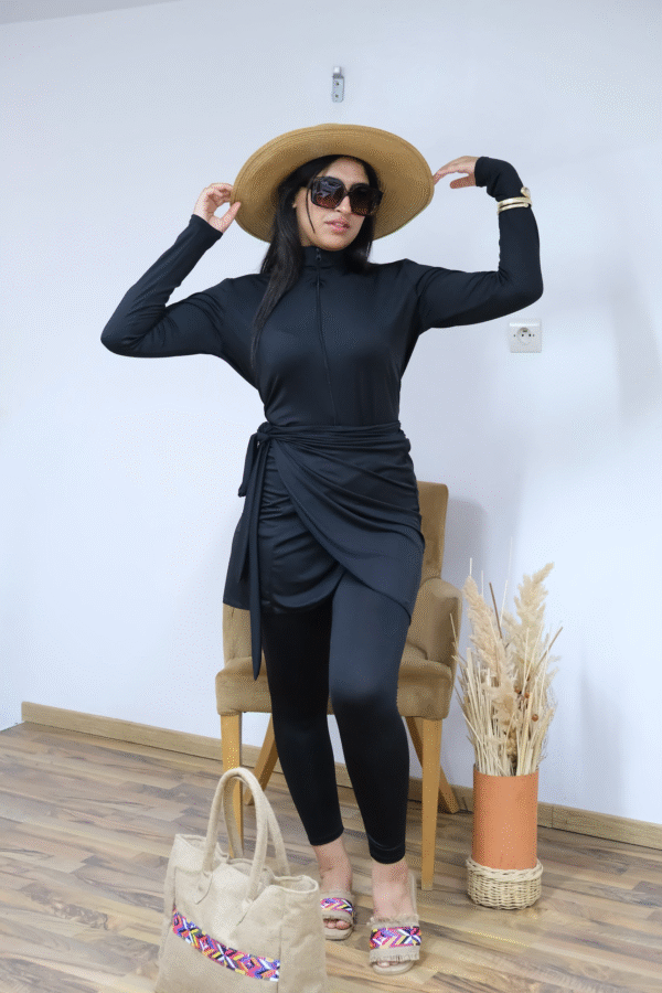Burkini violette 3 pièces
