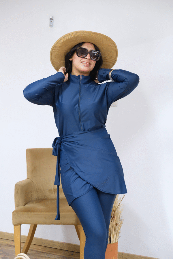 ⁦Burkini violette 3 pièces⁩ - الصورة ⁦2⁩
